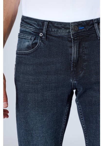 Panama x 815-07 Black Blue Likralı Dar Kesim Dar Paça Erkek Kot Pantolon K.laci modelleri