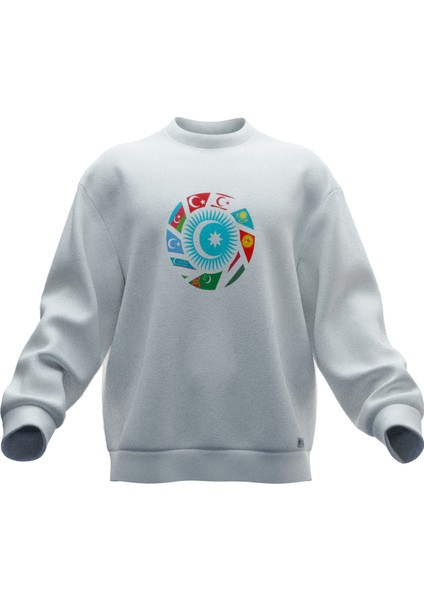 Turan Baskılı Oversıze Sweatshırt (Unısex)