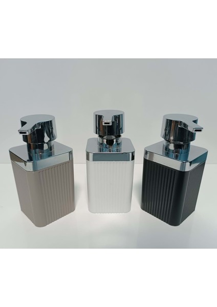 Maxel Mimoza Krom Çizgili Sıvı Sabunluk 1 Adet ROYALEKS-Y-874