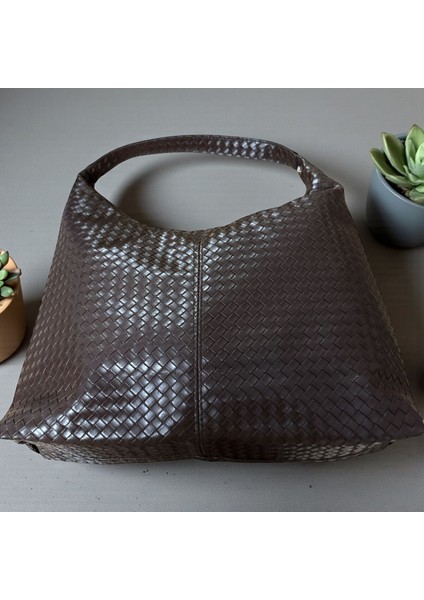 Örgü Detaylı Salaş Kadın Omuz Çantası fiyatları