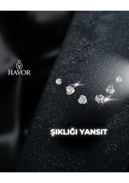 Zirkon Taşlı Kalp Model Kadın Küpe Seti - 316L Çelik, Altın Renk, Şık ve Zarif Tasarım fiyatları