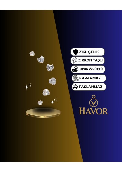 Zirkon Taşlı Kalp Model Kadın Küpe Seti - 316L Çelik, Altın Renk, Şık ve Zarif Tasarım modelleri