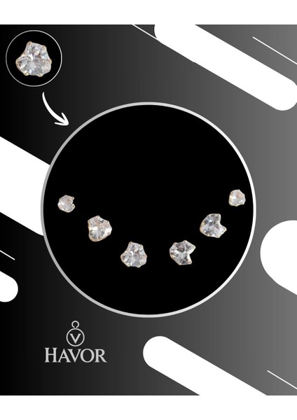 Zirkon Taşlı Kalp Model Kadın Küpe Seti - 316L Çelik, Altın Renk, Şık ve Zarif Tasarım