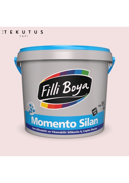 Momento Silan Silikonlu Iç Cephe Boyası 15 L Pastel Pembe / 3090