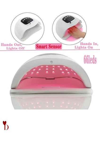 Uv LED Tırnak Kurutucu 280 Watt 66 LED Protez Tırnak Kalıcı Oje Kurutma Makinası fiyatları