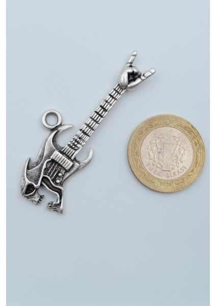 Kuru Kafa Elektro Gitar Gümüş Kaplama Örme Zincir Kolye fırsatları