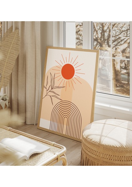 Güneşin Ahengi Soyut Çerçeve Görünümlü 3'lü Set Mdf Poster fiyatları