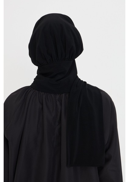 Siyah Pratik Hazır Geçmeli Tesettür Bone Sandy Boyunluklu Çıtçıtlı 2505_01 fırsatları