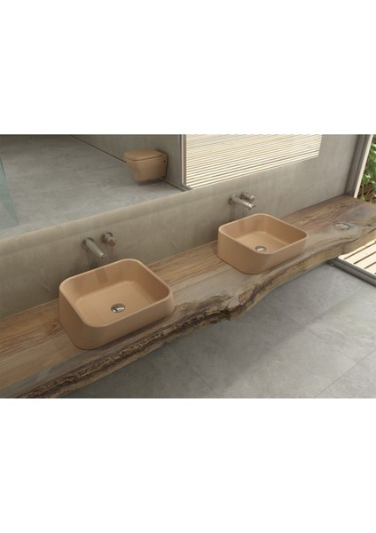 Firenze Çanak Lavabo Mat Kahve 1005-025-0125 fiyatları