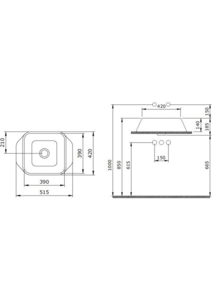 Firenze Çanak Lavabo Mat Kahve 1005-025-0125 modelleri