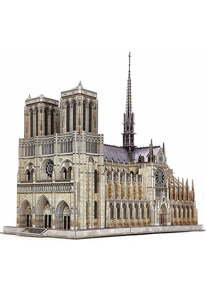 3 Adet Notre Dame De Paris - Fransa 3D Puzzle