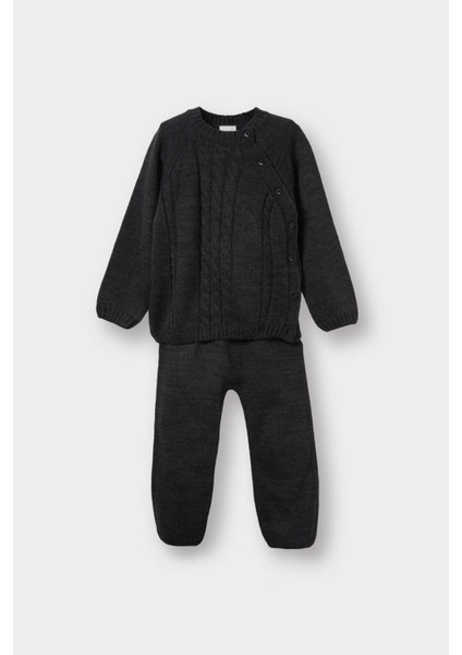 Erkek Bebek 2'li Takım Triko Kazak Alt C9589A525WN