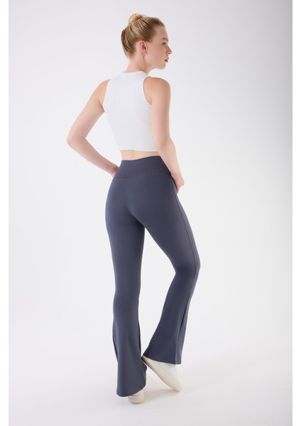 Imaj 717 Gri Renk Toparlayıcı ve Extra Esnek Etkili Normal Bel Ispanyol Paça Hamile Tayt fiyatları