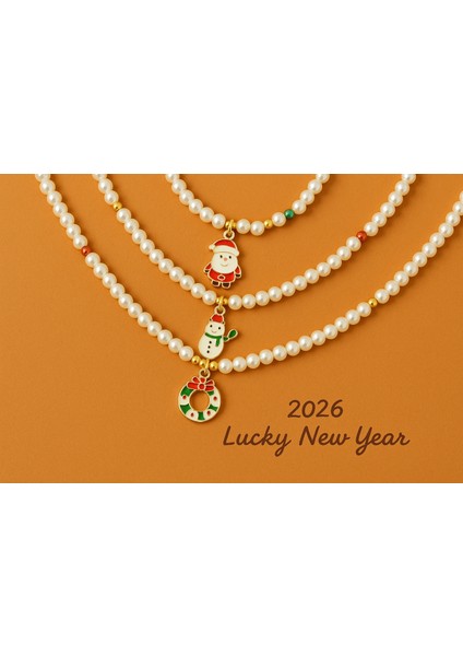 2026 Şanslı Yeni Yıl Kolye El Yapımı fiyatları