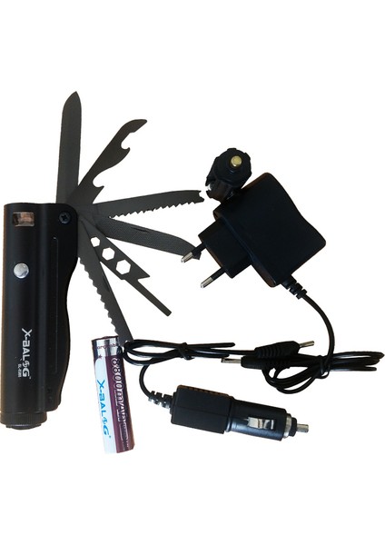 EF017 Şarjlı El Feneri & Çakı Set fiyatları