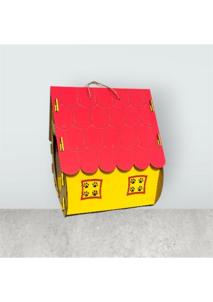 Lazer Kesim Mdf Kedi Kulübesi