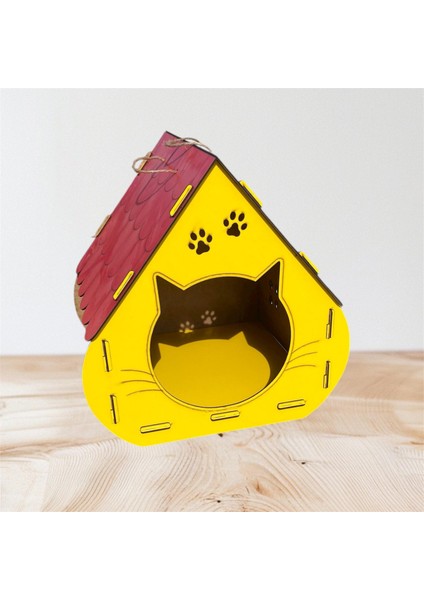 Lazer Kesim Mdf Kedi Kulübesi fırsatları