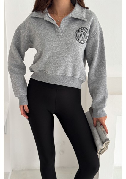 Kadın Baskılı Oversize Sweatshirt – Sporty Season 1992