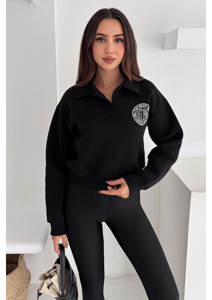 Kadın Baskılı Oversize Sweatshirt – Sporty Season 1992 fiyatları