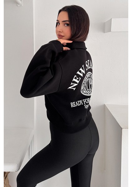 Kadın Baskılı Oversize Sweatshirt – Sporty Season 1992 indirimleri