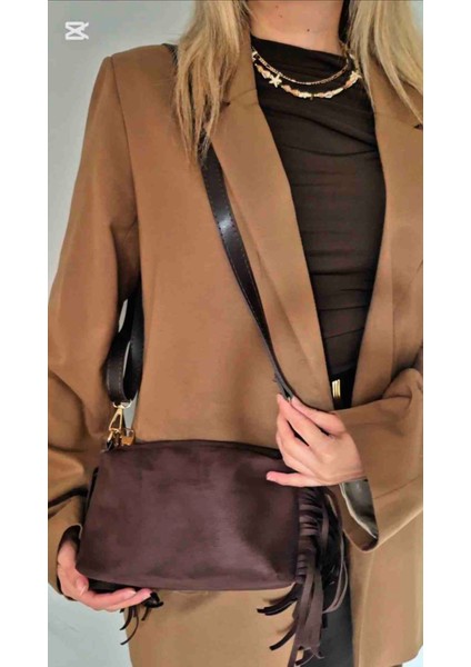 Püsküllü Süet Acı Kahve Çanta fırsatları