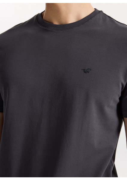 Bisiklet Yaka Düz Antrasit Erkek T-Shirt M4WM-TST-1987 fırsatları