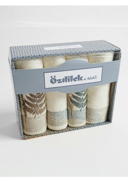 Cotton Bliss 4’lü Kutulu El-Yüz Havlusu Seti – %100 Pamuk, Yumuşak ve Emici 50×90 cm fiyatları