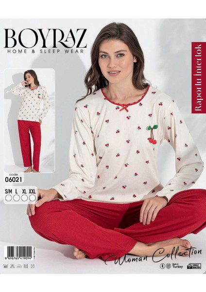 Interlok Kumaş Kadın Pijama Takımı 06021