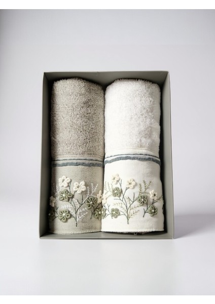 Ditsy Garden 2’li Kutu Havlu Seti – %100 Pamuk, Yumuşak ve Şık Çiçek Desenli fiyatları