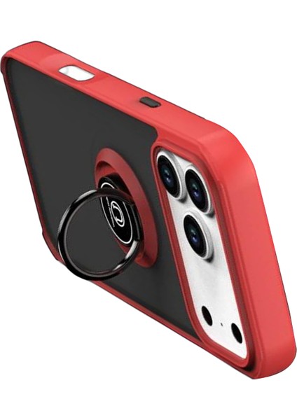 Rdbydn Newface Apple Iphone 17 Pro Montreal Yüzüklü Silikon Kapak - Kırmızı modelleri