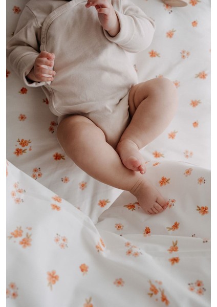 Park Yatak Nevresim Takımı (80X110) | Peachy Flowers