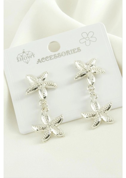 Deniz Yıldızı Trend Metal Küpe