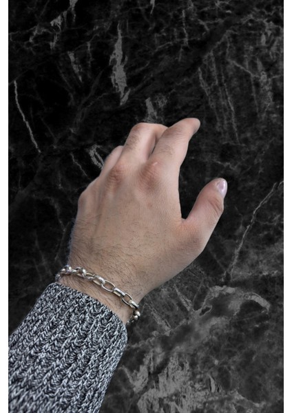 Oval Halka Gümüş Bileklik fiyatları