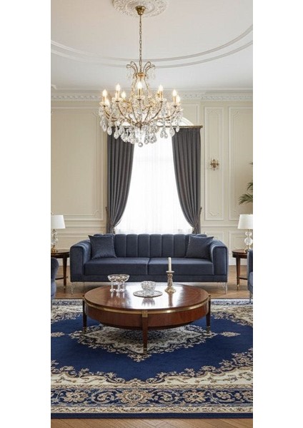 Ekonomik Velar Üçlü Koltuk Lacivert