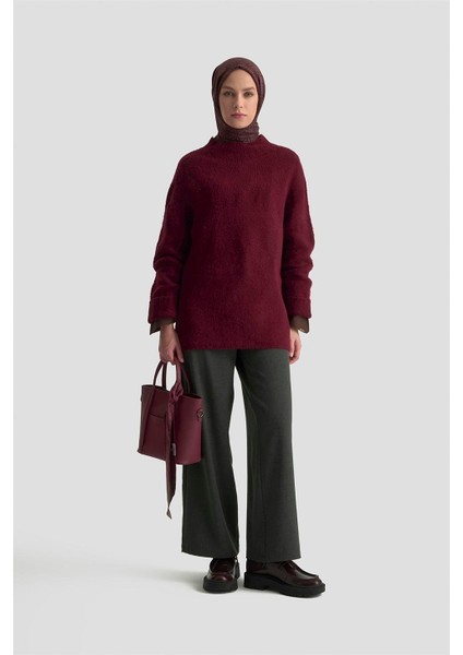 Düz Triko 25KD6001 Bordo fırsatları