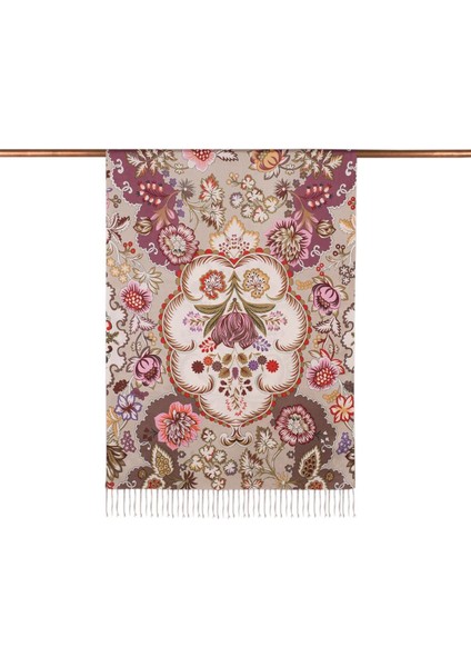 Ipekevi Desenli Ipek Şal - Taç Yaprak Desenli - Taş modelleri