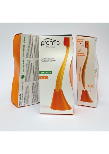 Box Diş Fırçası + Tutacak (Turuncu)