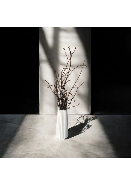 Doğal Siyah Kuru Gürgen Dalı Dekoru (40 Cm) – Beyaz Vazolu fiyatları