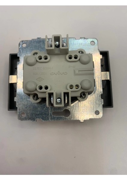 Antrasit Ikili Topraklı Piriz Çerçevesiz Grano - Priz ve Anahtar Için Uyumlu Çerçeve modelleri