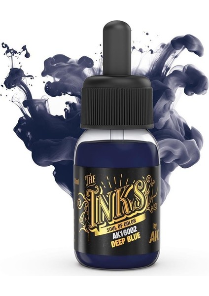 Ak 16002 30 Ml. Akrilik Mürekkep, Deep Blue