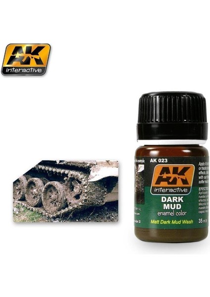 Ak 023 35 Ml. Koyu Çamur Efekti, Enamel Model Boyası