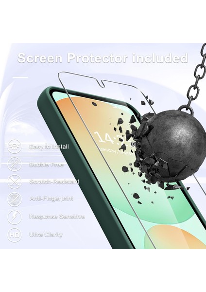 Samsung Galaxy A26 Uyumlu Ekran Koruyuculu Kılıf Magsafe Sarj Destekli Kamera Çıkıntılı Mat Kapak fırsatları