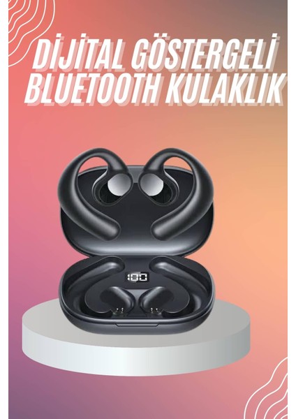 Bluetooth Kulaklık Küpeli Uzun Pil Ömrü Yüksek Ses Kaliteli Dijital Göstergeli