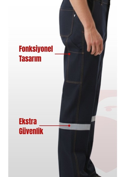 5 Cepli Reflektörlü Likrasız Uzun Ömürlü ve Sağlam Kumaş Koyu Lacivert Kot Pantolon modelleri