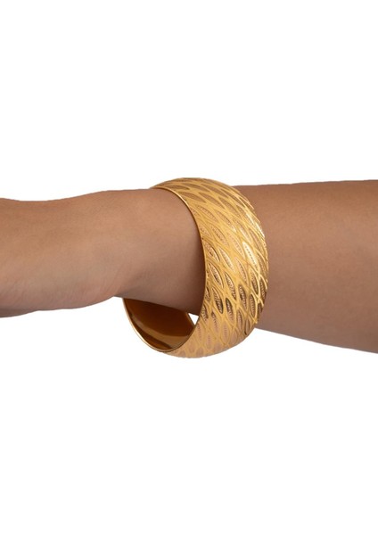 35 Gram (Gr) 40MM Yağmur Model Mega Bilezik 22 Ayar Yatırımlık Işçiliksiz