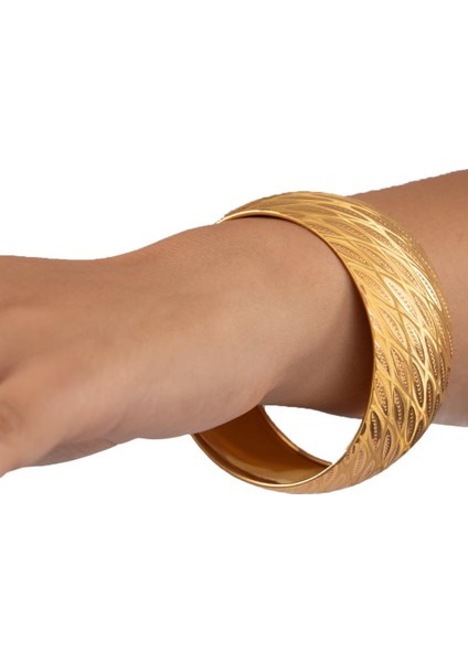 35 Gram (Gr) 40MM Yağmur Model Mega Bilezik 22 Ayar Yatırımlık Işçiliksiz fiyatları