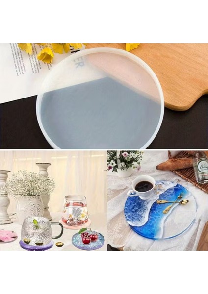 Daire Dekoratif Tabak Silikon Kalıbı fiyatları