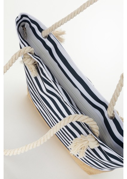 Kadın Plaj Çantası Yumuşak Saplı