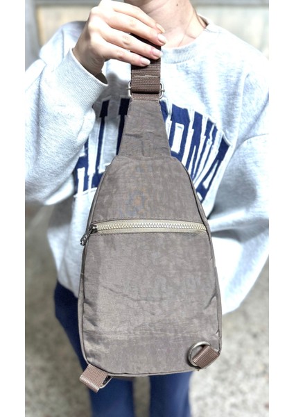 Su Geçirmez Kumaş Vizon Unisex Body Bag Çapraz Omuz Çantası fırsatları
