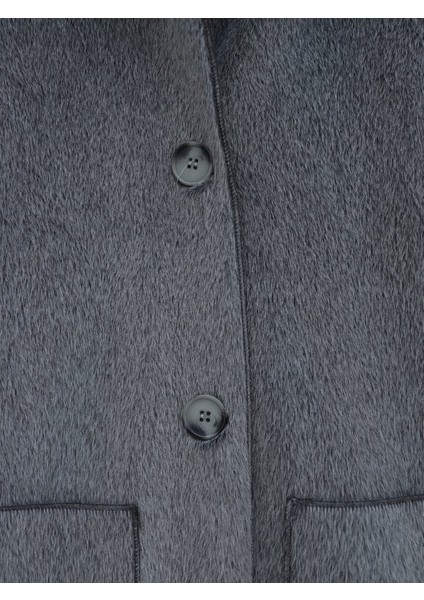 Alpaco Boydan Düğmeli Cepli Kaban -Füme -Collectıon fiyatları